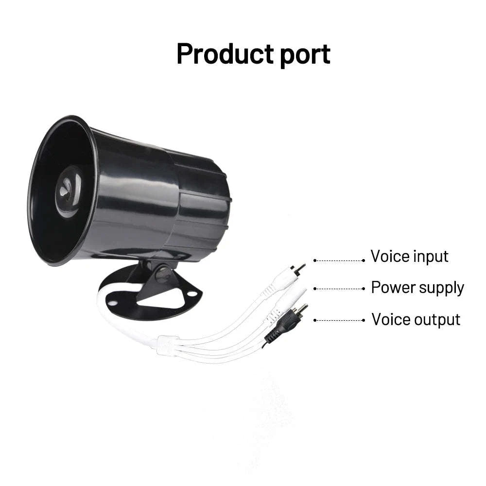 CCTV Audio Monitoring Speaker Horn-Default Title