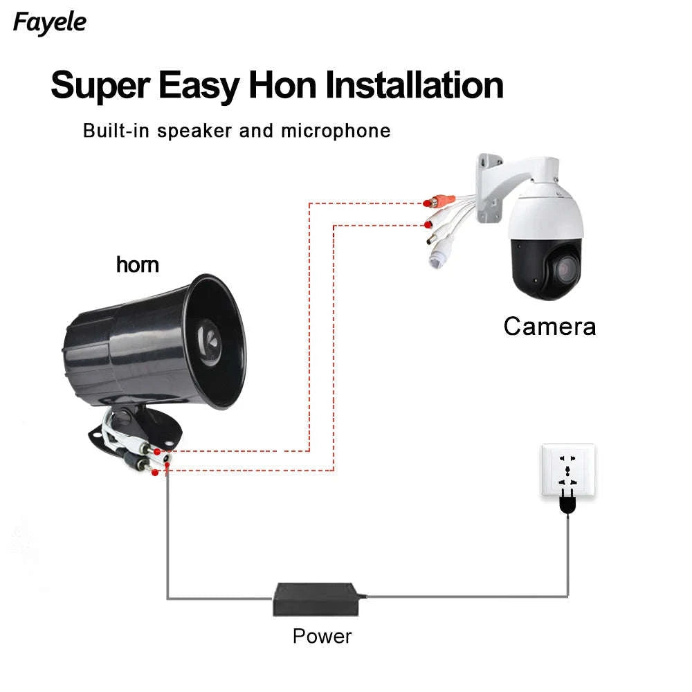 CCTV Audio Monitoring Speaker Horn-Default Title