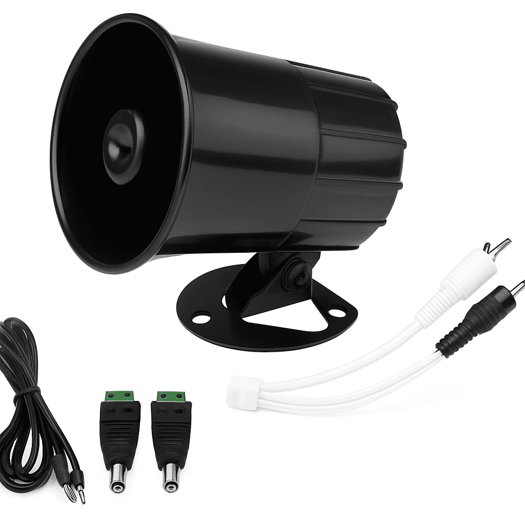 CCTV Audio Monitoring Speaker Horn for Clear Security Audio-Default Title