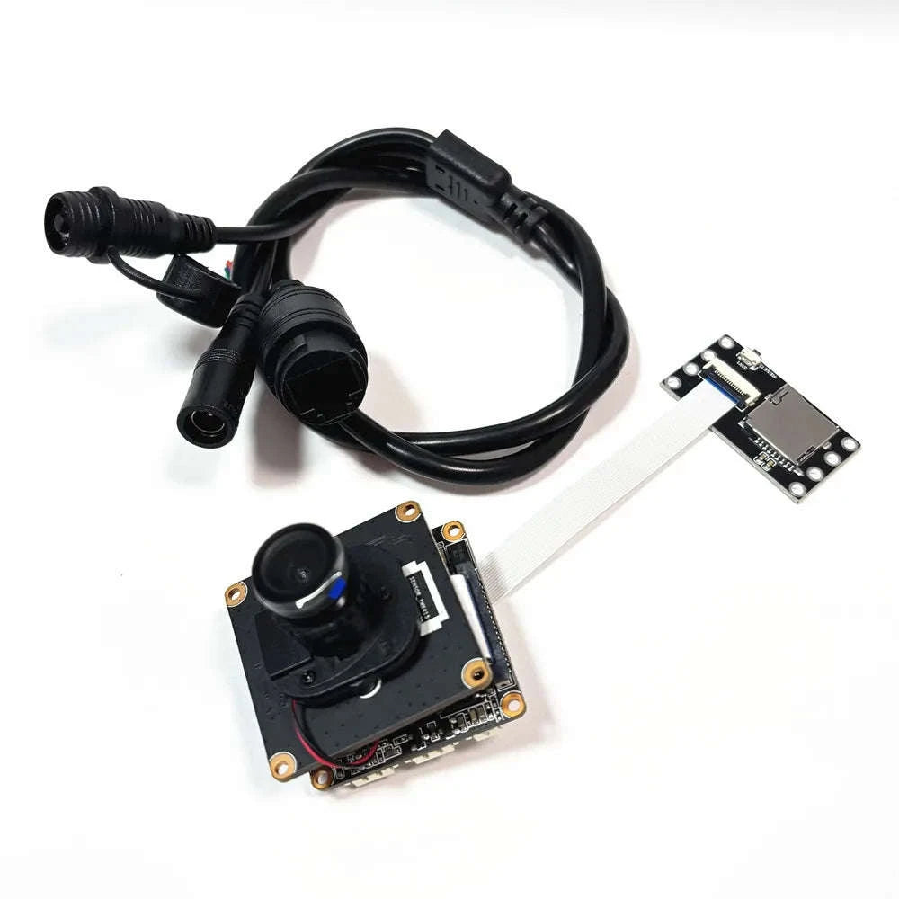 CCTV Starlight 4K IP Digital Camera Board Module-8MP 48V POE Cable / 2.8mm