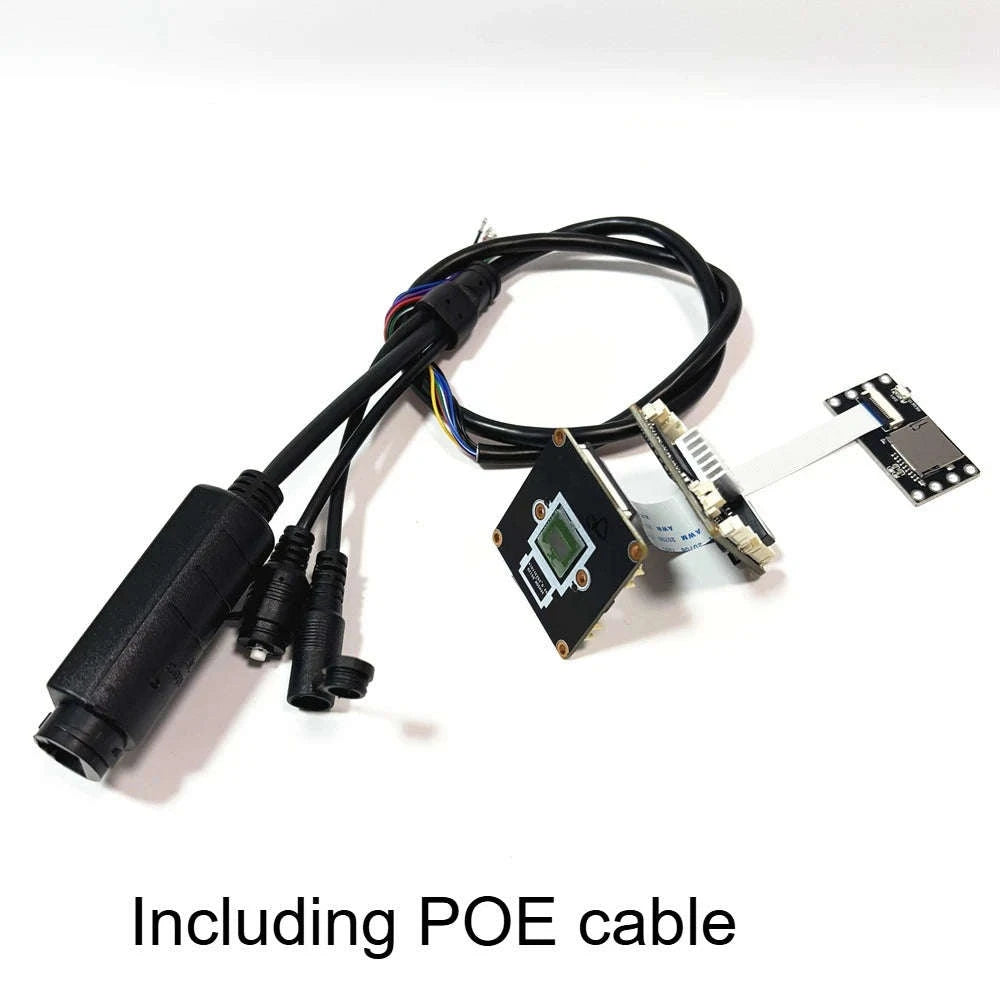 CCTV Starlight 4K IP Digital Camera Board Module-8MP 48V POE Cable / 2.8mm
