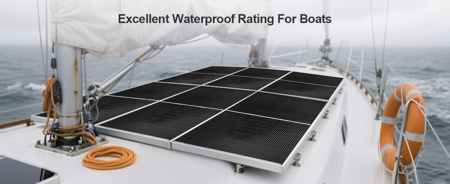 ECO-WORTHY N-Type 18BB Bifacial Solar Panels, 2PCS 195W 12 Volt Monocrystalline Solar Panel with 25% High Conversion Efficiency