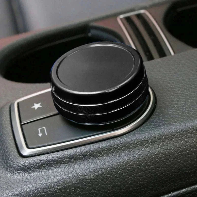 Center Console Multimedia Knob Cover for Mercedes-Benz-Germany / Red