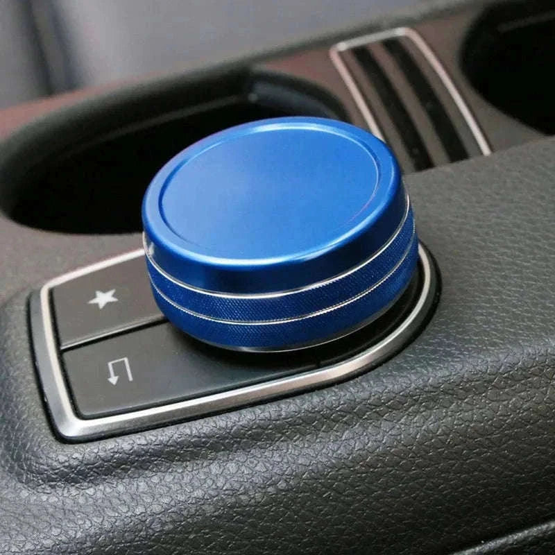 Center Console Multimedia Knob Cover for Mercedes-Benz-Germany / Red