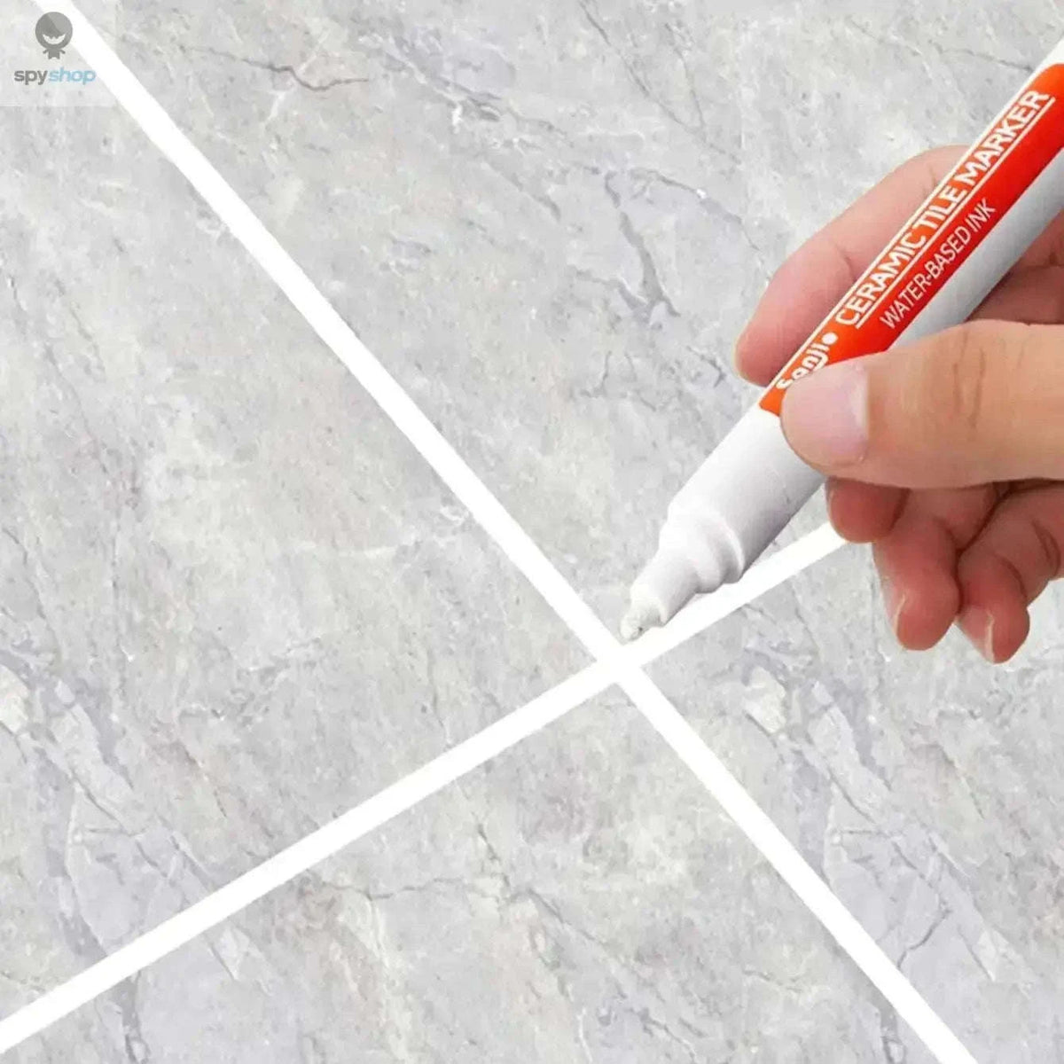Ceramic Tile Repair Pen for Clean, Fresh Grout Lines-White