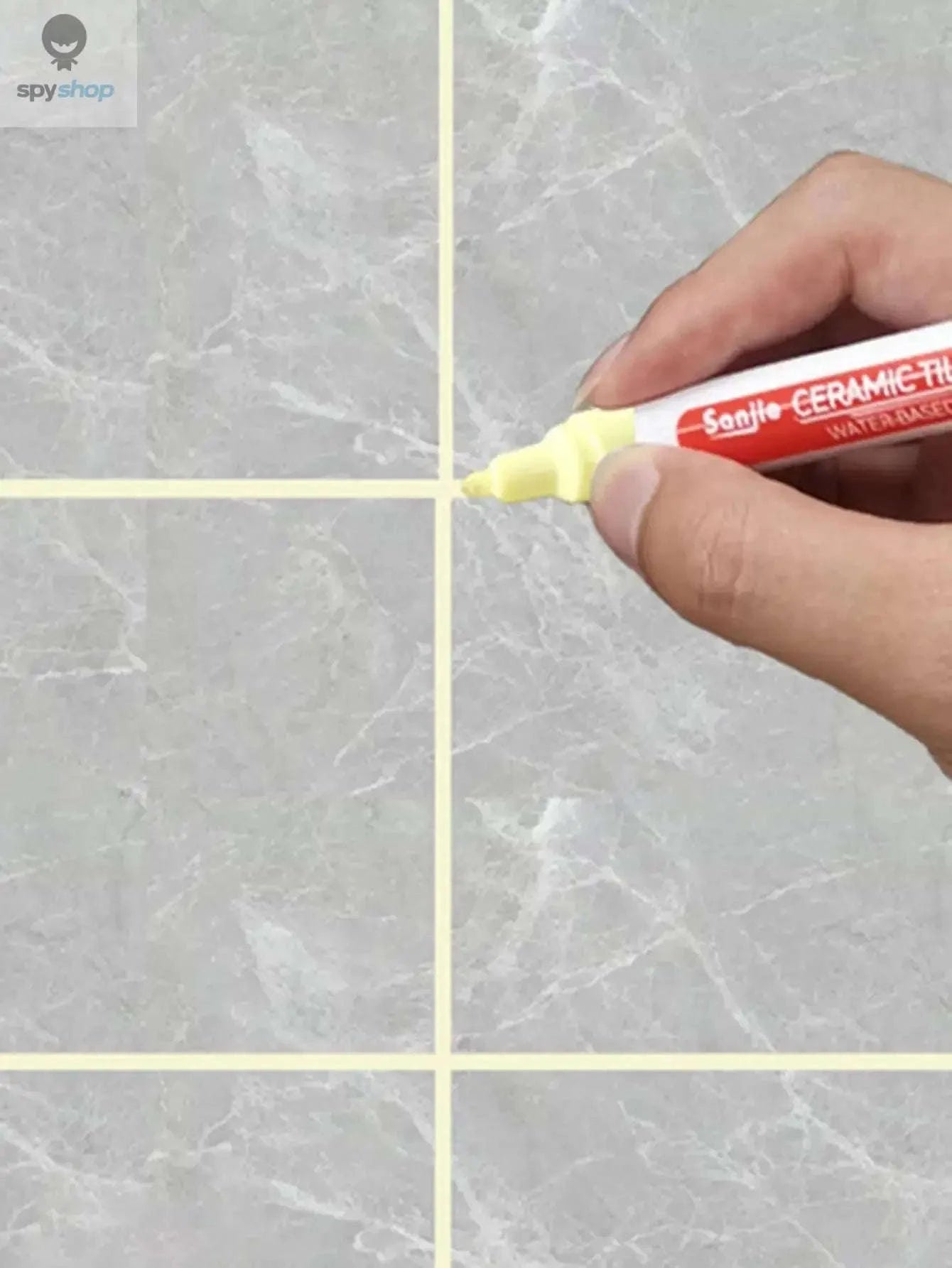 Ceramic Tile Repair Pen for Clean, Fresh Grout-White