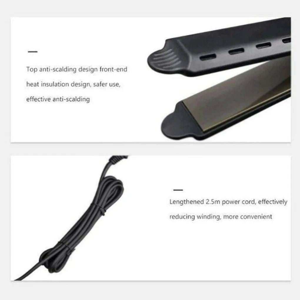 Ceramic Tourmaline Ionic Hair Straightener with Adjustable Heat-NO BOX / AU / China Mainland