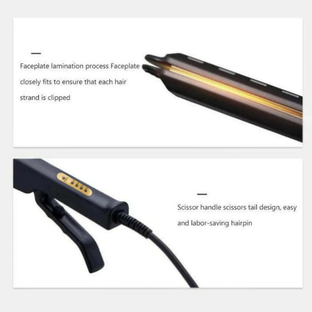 Ceramic Tourmaline Ionic Hair Straightener with Adjustable Heat-NO BOX / AU / China Mainland