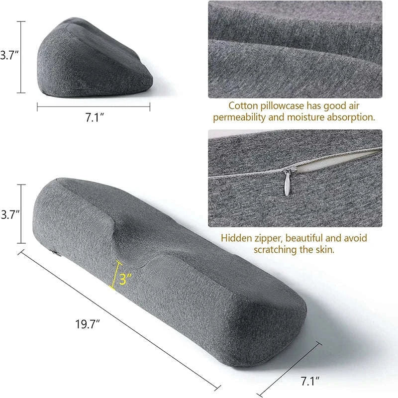 Cervical Memory Foam Contour Pillow for Side Sleepers-Australia / Pink