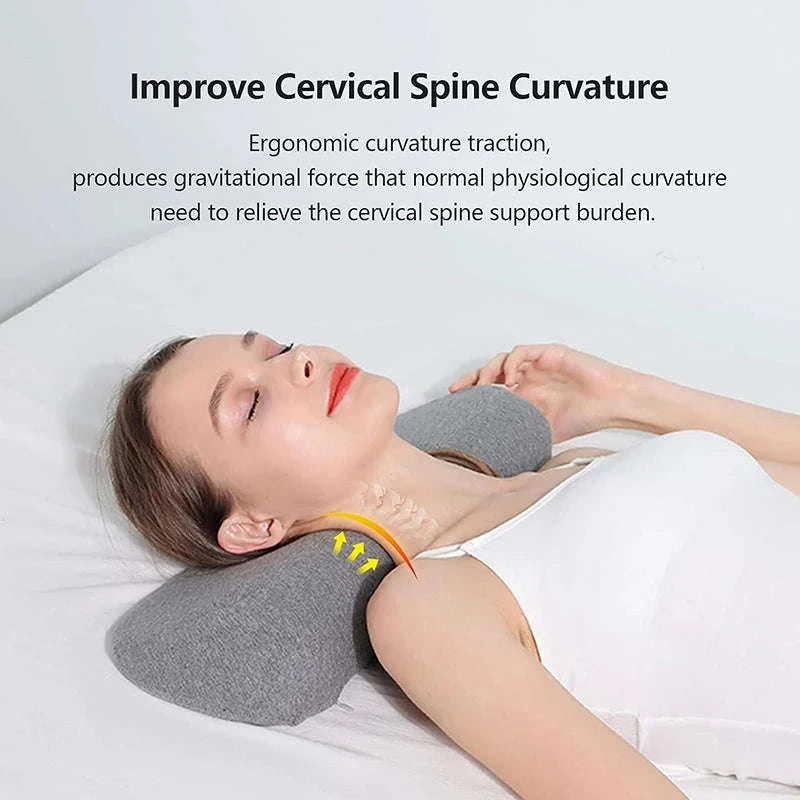 Cervical Memory Foam Contour Pillow for Side Sleepers-Australia / Pink