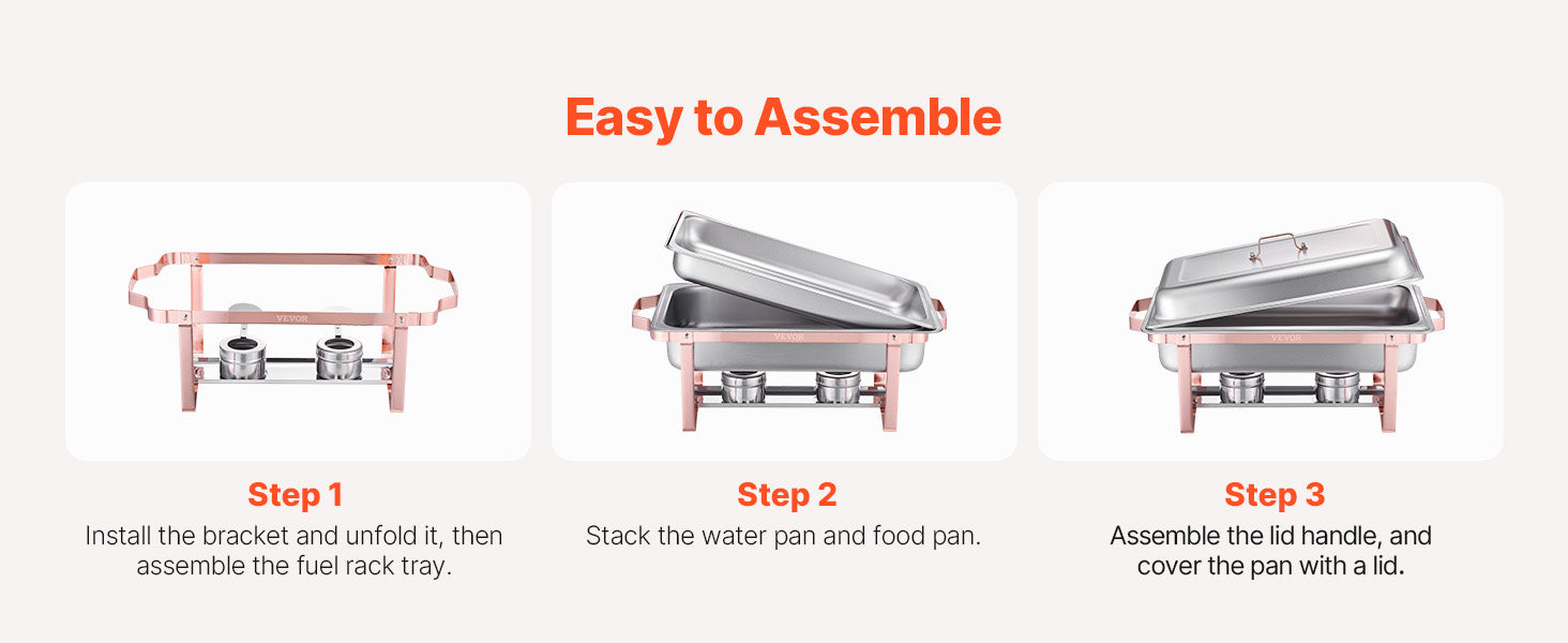 SucceBuy 8Qt 4/6 Packs Chafing Dish Buffet Set Stainless Steel Chafer Rectangle Catering Warmer Server w/Lid Water Pan for party