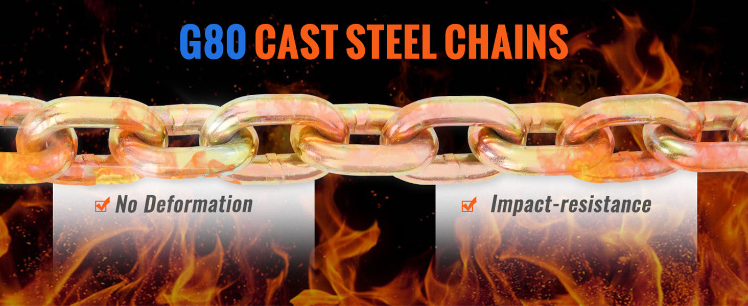7100 lb Ratchet Chain Binder with Anti-Skid Handle for Secure Loads