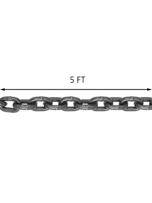 SuceeBuy Chaine d’arrimage de levage Sangles de levage 5 t 1,5 m 3 m 4 m X 5/16 pouce Durable avec 4 brins crochets de grade et ajusteur Acier allié G80