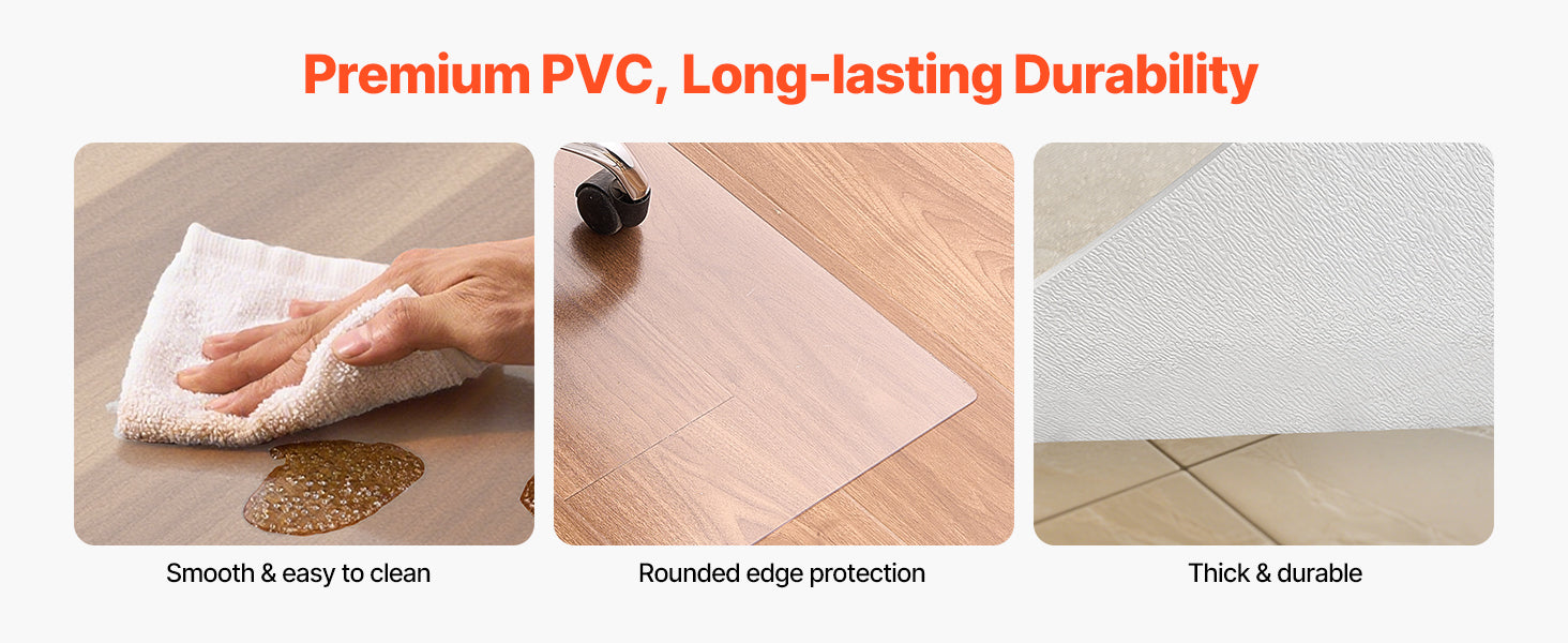 Chair Mat Plastic Floor Protector for Home Office