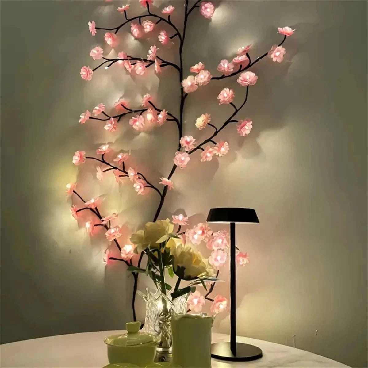 Cherry Blossom 96 LED USB Tree Branch Rattan Lights-warmwhite