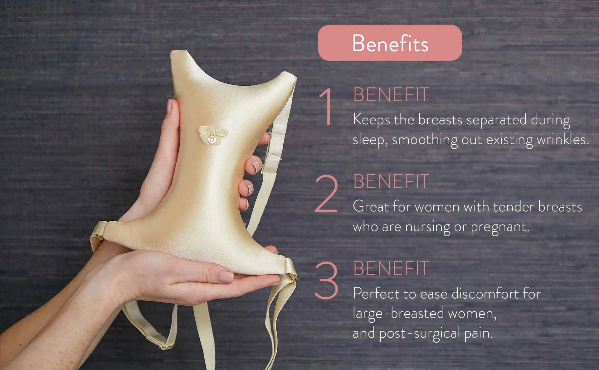 Chest Wrinkle Prevention Pillow for Side Sleeping Support-jin1 / China Mainland