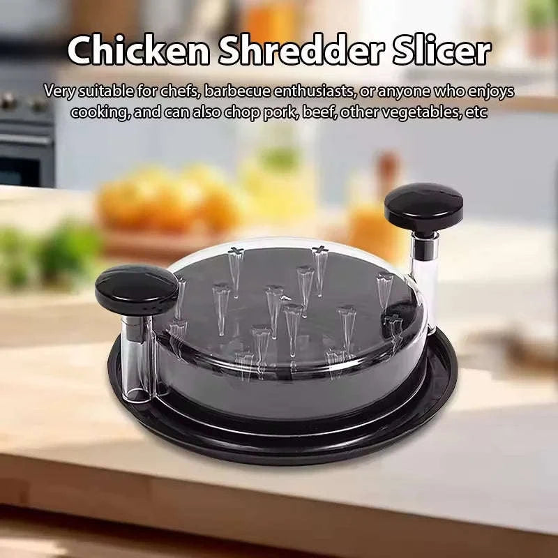 Chicken Shredder Tool with Non-Slip Base and Rotating Handle-rotundity / United States