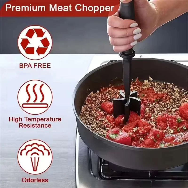 Chicken Shredder Tool with Non-Slip Base and Rotating Handle-rotundity / United States