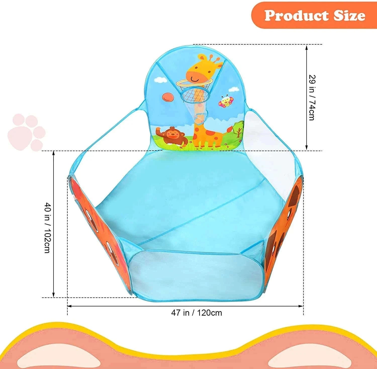Children Portable Foldable Ball Pit Play Tent-Default Title