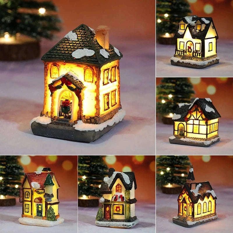 Christmas House Light Decor for a Warm Holiday Glow-J / with AG battery