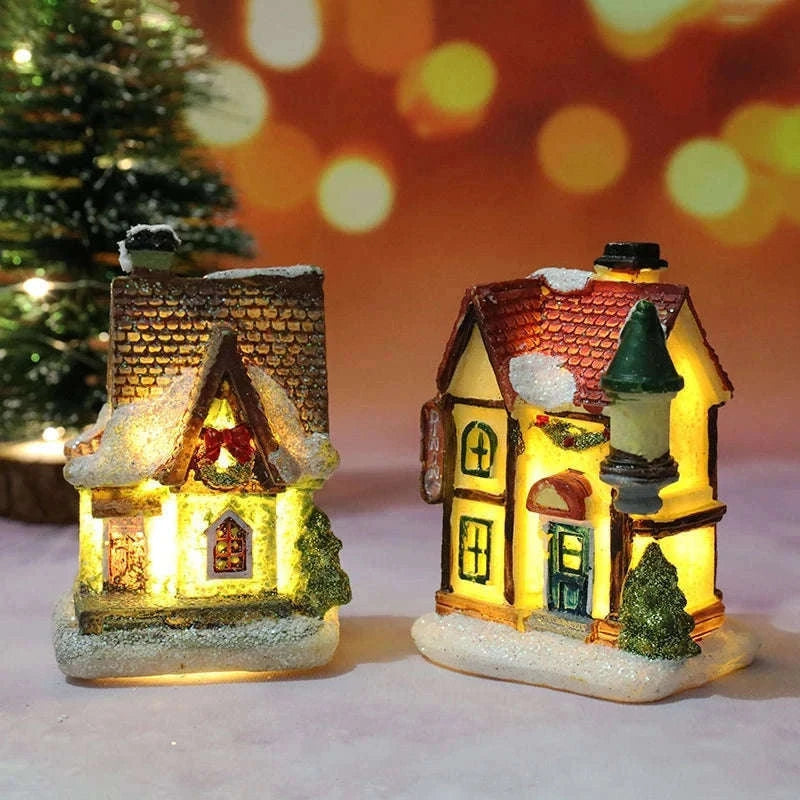 Christmas House Light Decor for a Warm Holiday Glow-J / with AG battery