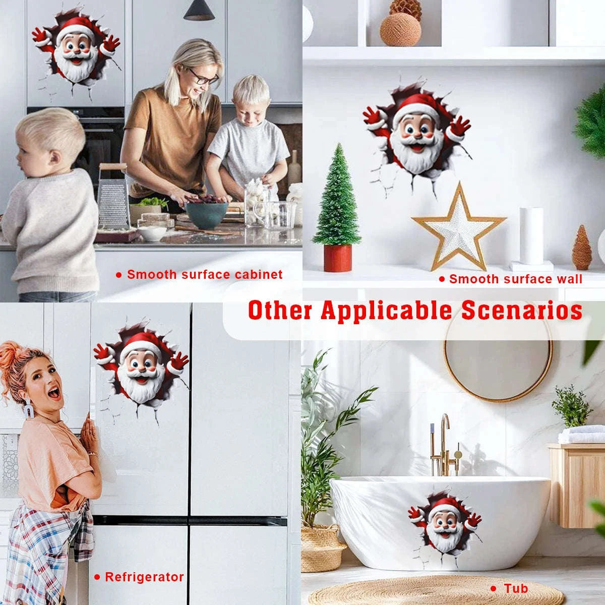 Christmas Toilet Sticker Decoration-style 1 / CHINA