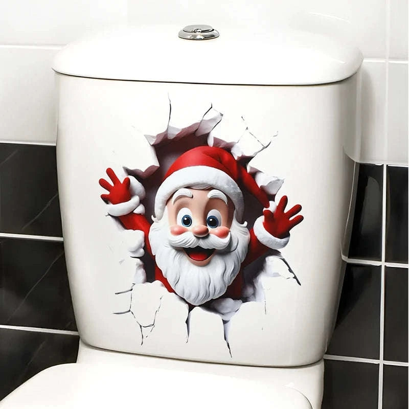 Christmas Toilet Sticker Decoration-style 1 / CHINA