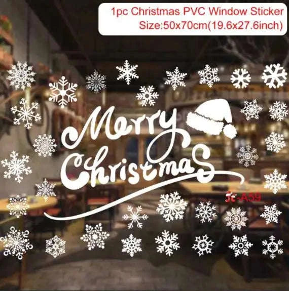 Christmas Window Stickers for Home Decoration-5 / as the picture shows