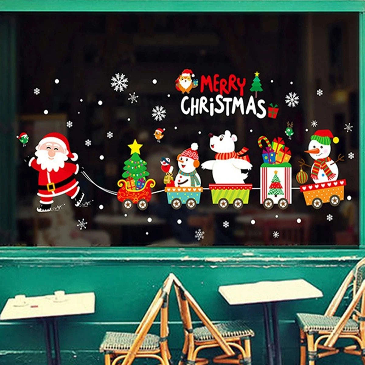 Christmas Window Stickers for Home Decoration-5 / as the picture shows