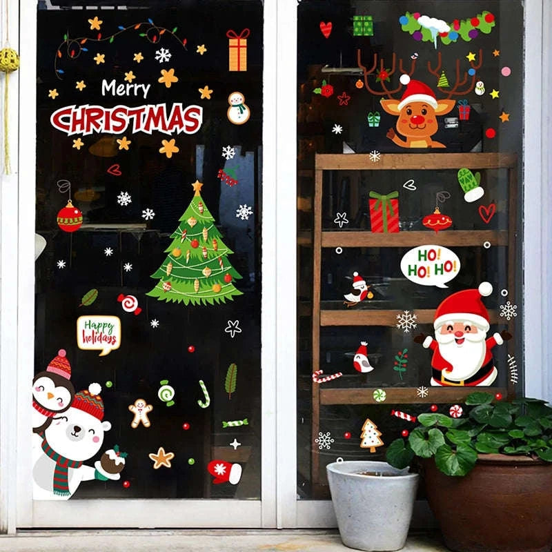 Christmas Window Stickers for Home Decoration-5 / as the picture shows