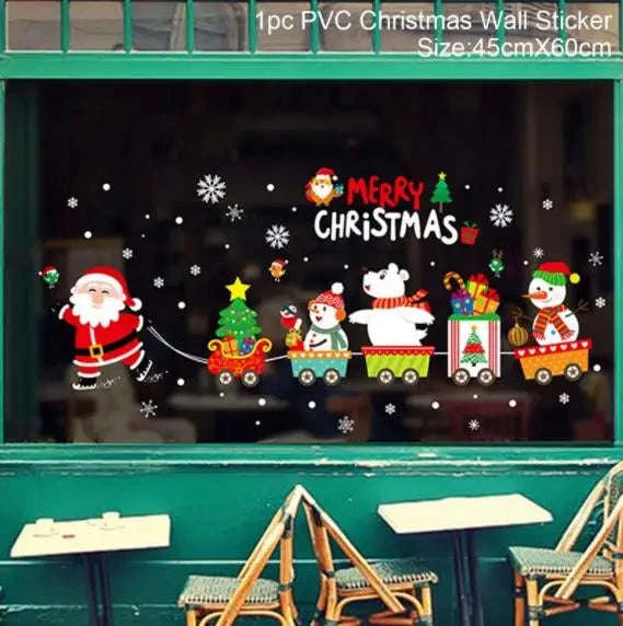 Christmas Window Stickers for Home Decoration-5 / as the picture shows