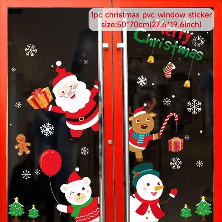 Christmas Window Stickers for Home Decoration-5 / as the picture shows