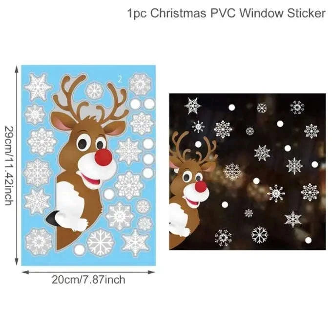 Christmas Window Stickers for Home Decoration-5 / as the picture shows