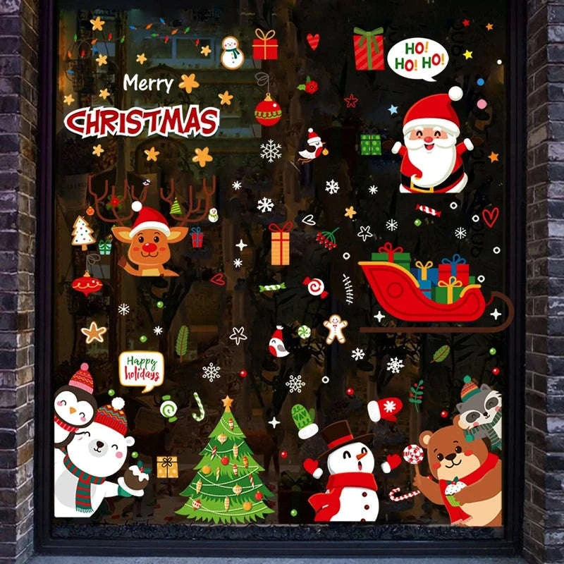 Christmas Window Stickers for Home Decoration-5 / as the picture shows