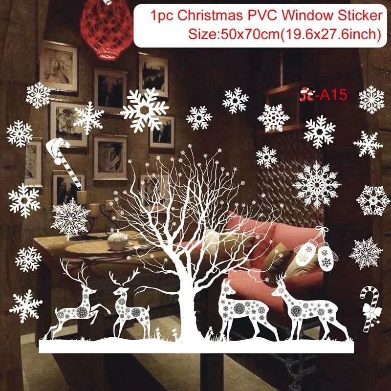 Christmas Window Stickers for Home Decoration-5 / as the picture shows