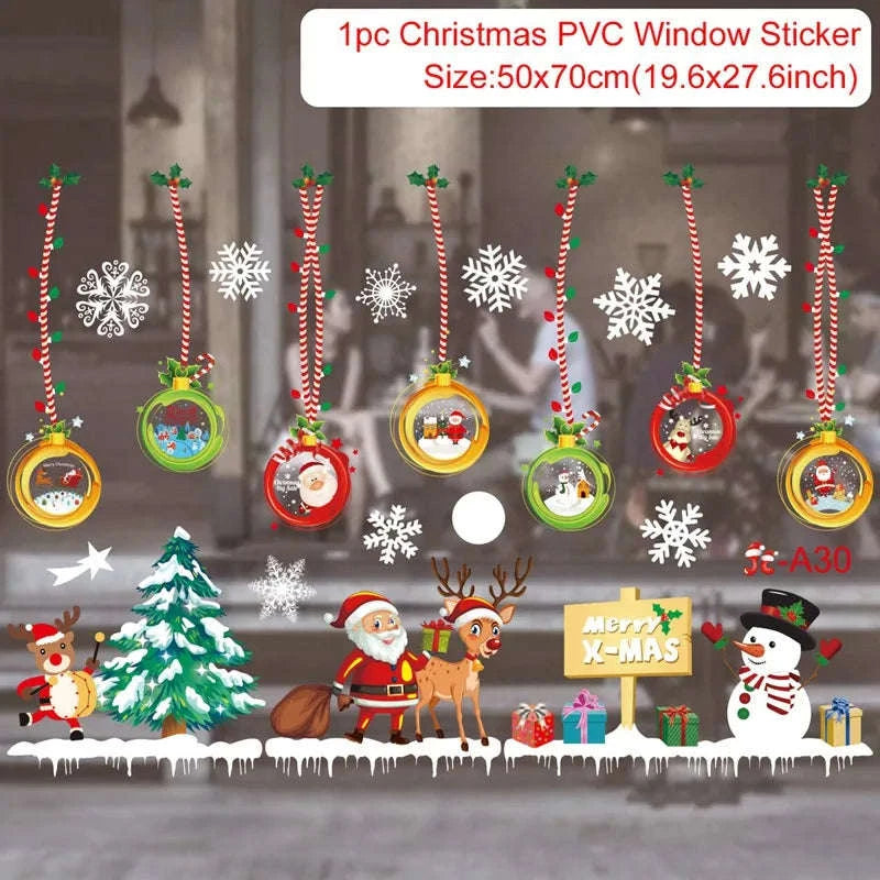 Christmas Window Stickers for Home Decoration-5 / as the picture shows