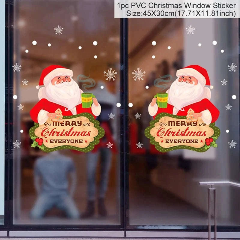 Christmas Window Stickers for Home Decoration-5 / as the picture shows