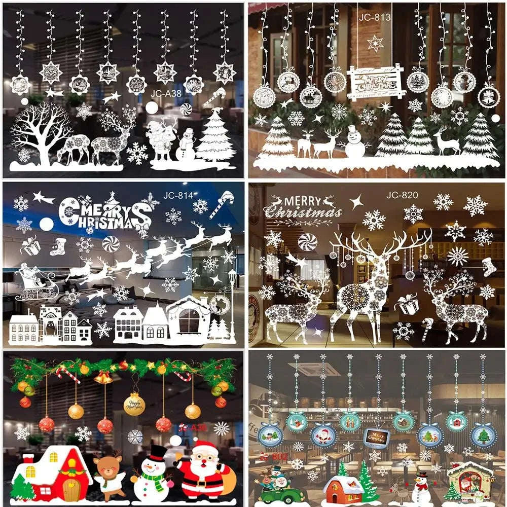 Christmas Window Stickers for Home Decoration-5 / as the picture shows