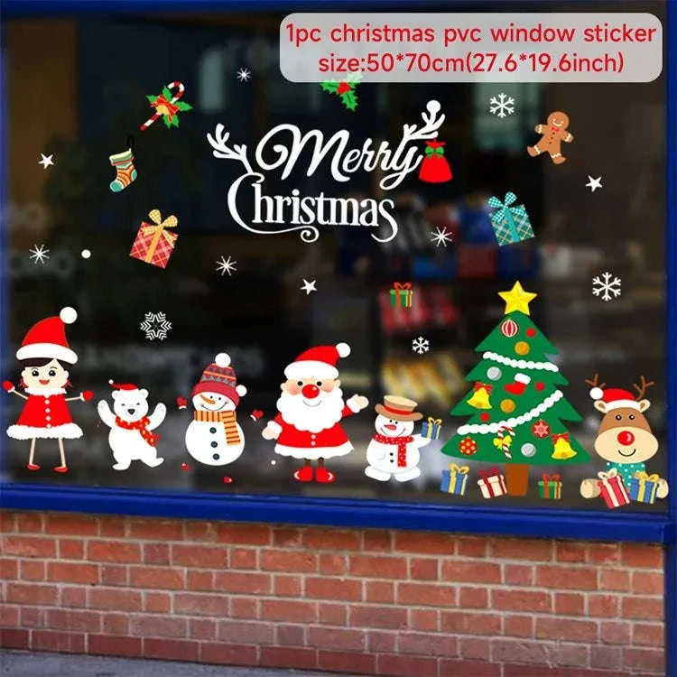Christmas Window Stickers for Home Decoration-5 / as the picture shows