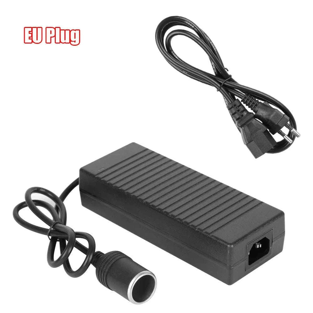 Cigarette Lighter Converter AC/DC 110V/220V to 12V 15A Power Adapter-US Plug