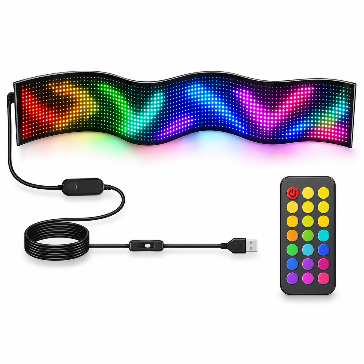 Programmable Flexible RGB LED Matrix Panel