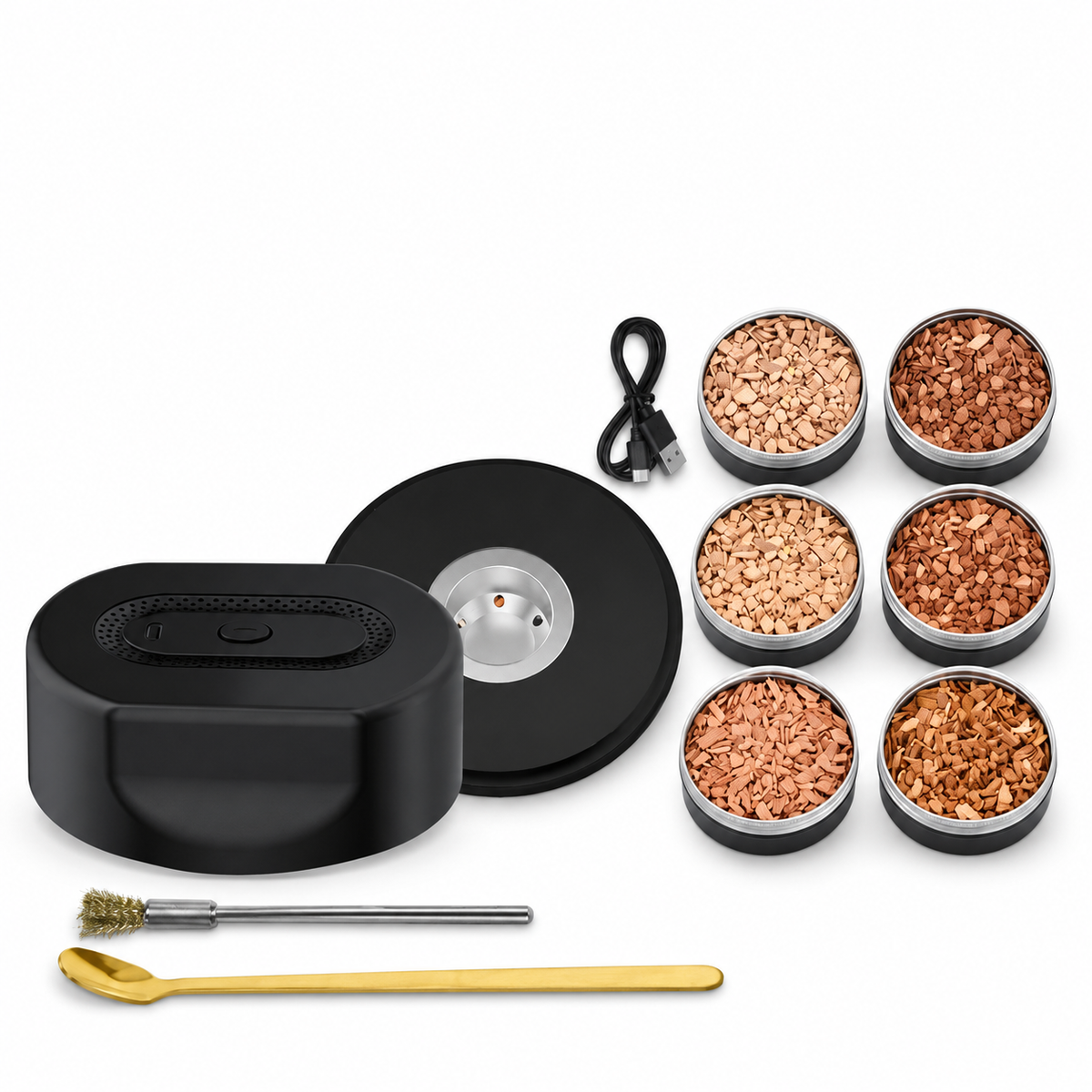 Rechargeable Cocktail Smoking Gun with Wood Chips