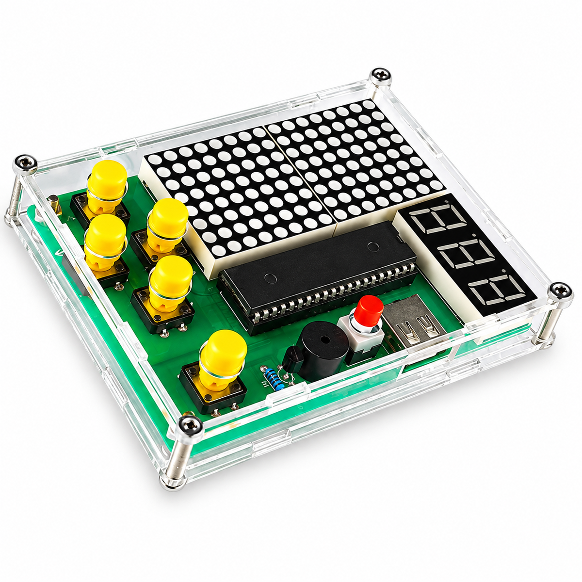 DIY Pixel Game Soldering Kit with Shell