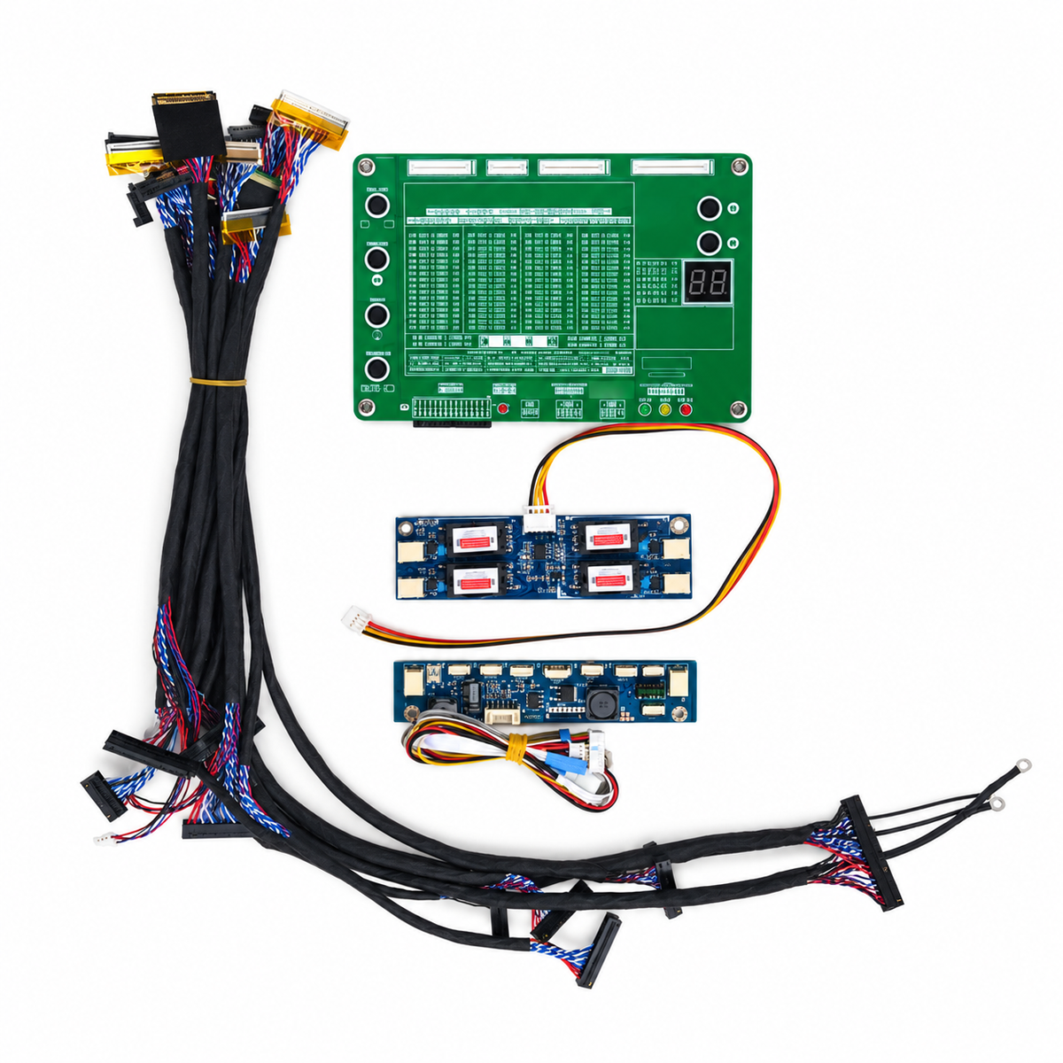Laptop Computer TV LCD LED Test Tool Kit Set Panel Tester Kit for Repair Screen Monitor Display with 14 PCS LVDS Cable