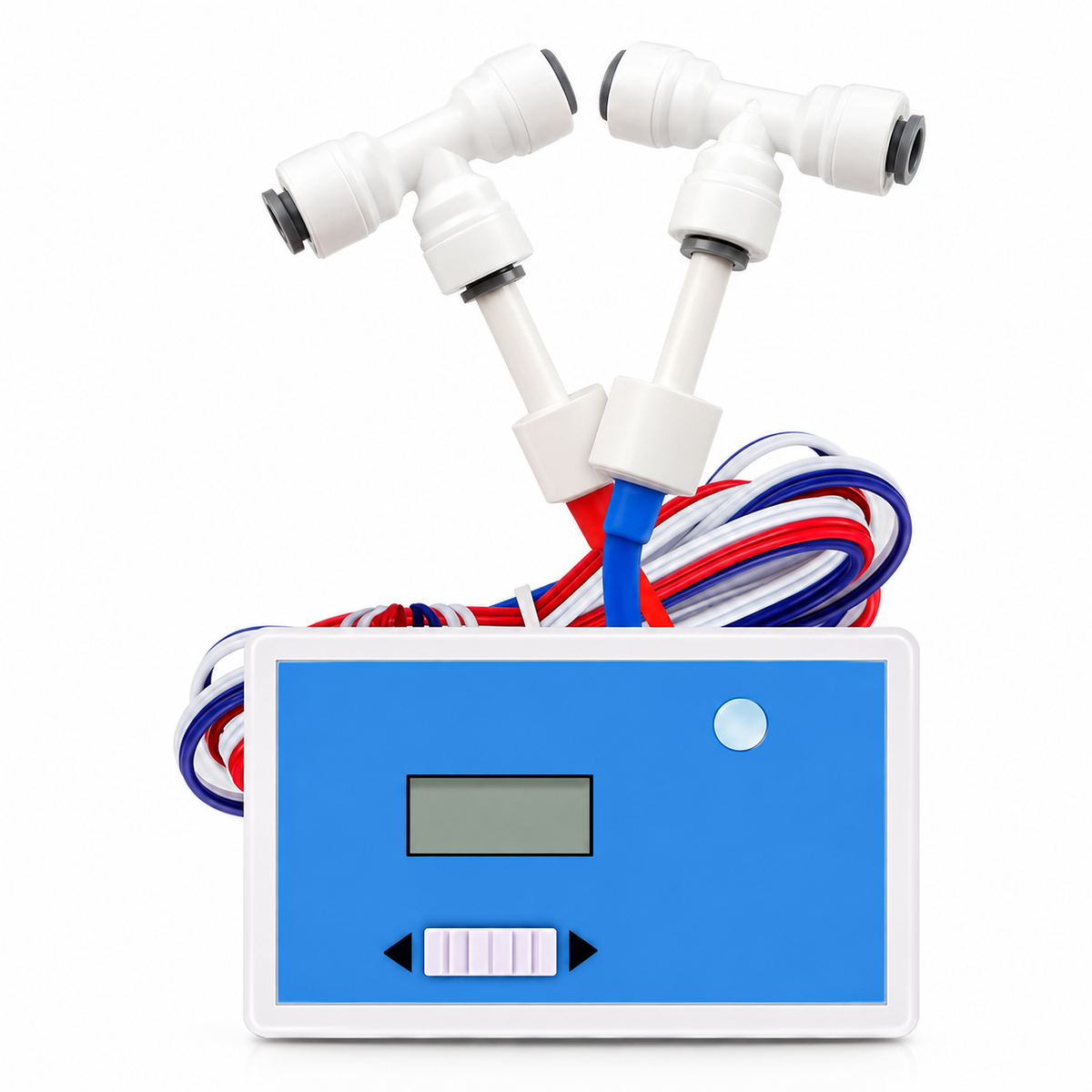 Online Water Quality Tester LCD Digital EC/TDS Meter US/PPM Detection EC Detector Inlet Outlet Test for Pool Laboratory