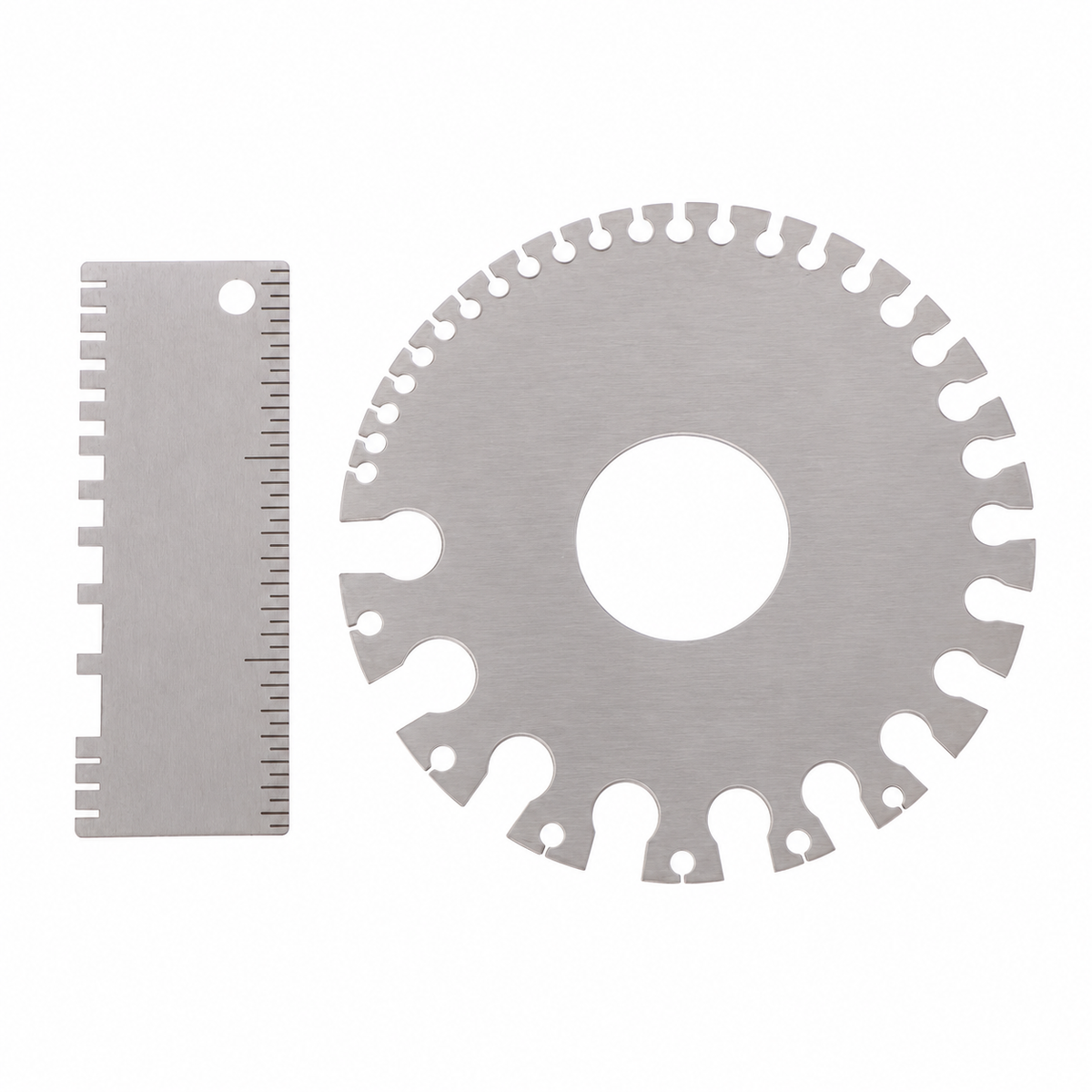 0-36 Round AWG SWG Wire Gauge Thickness Ruler Gauge Diameter Stainless Steel Measurer Tool Welding Inspection Wire Gauge