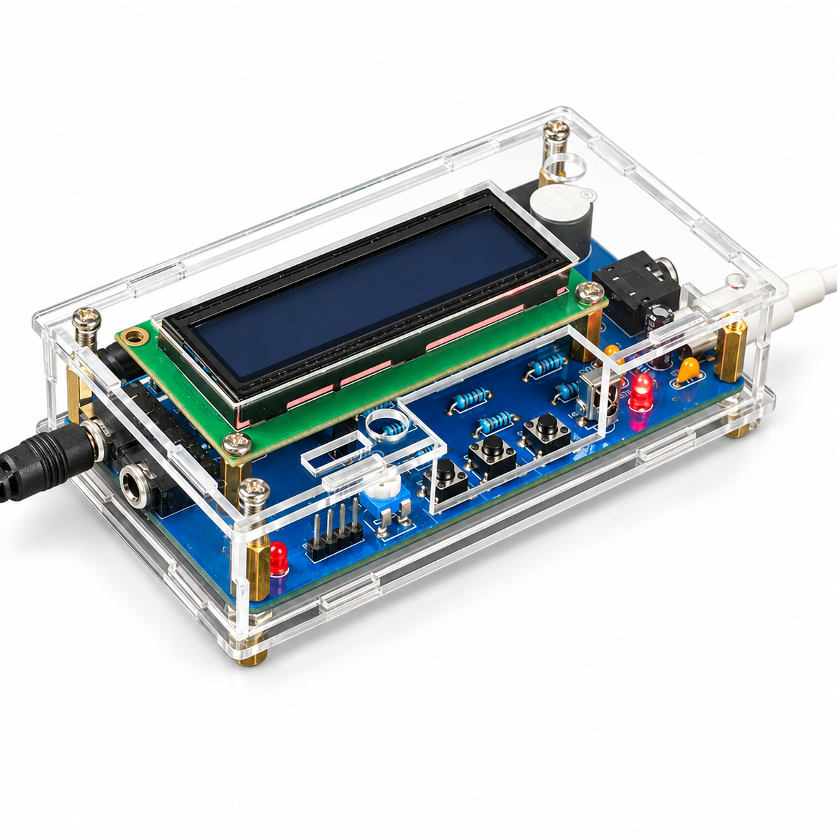 Morse Code Decoder DIY Kit with Case