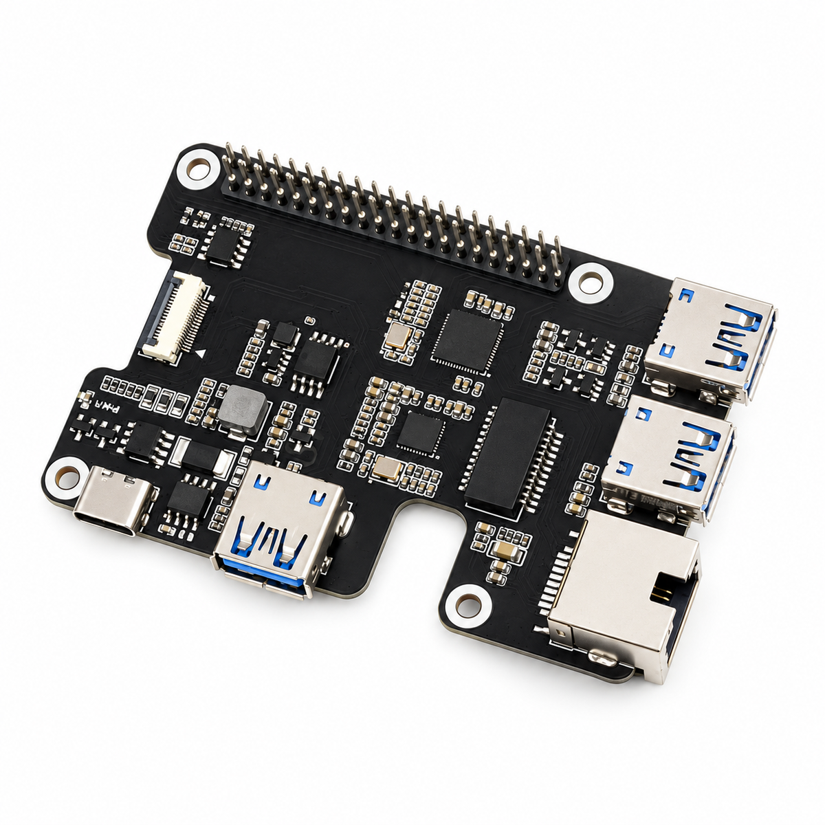 Raspberry Pi 5 Ethernet and USB 3.2 HAT