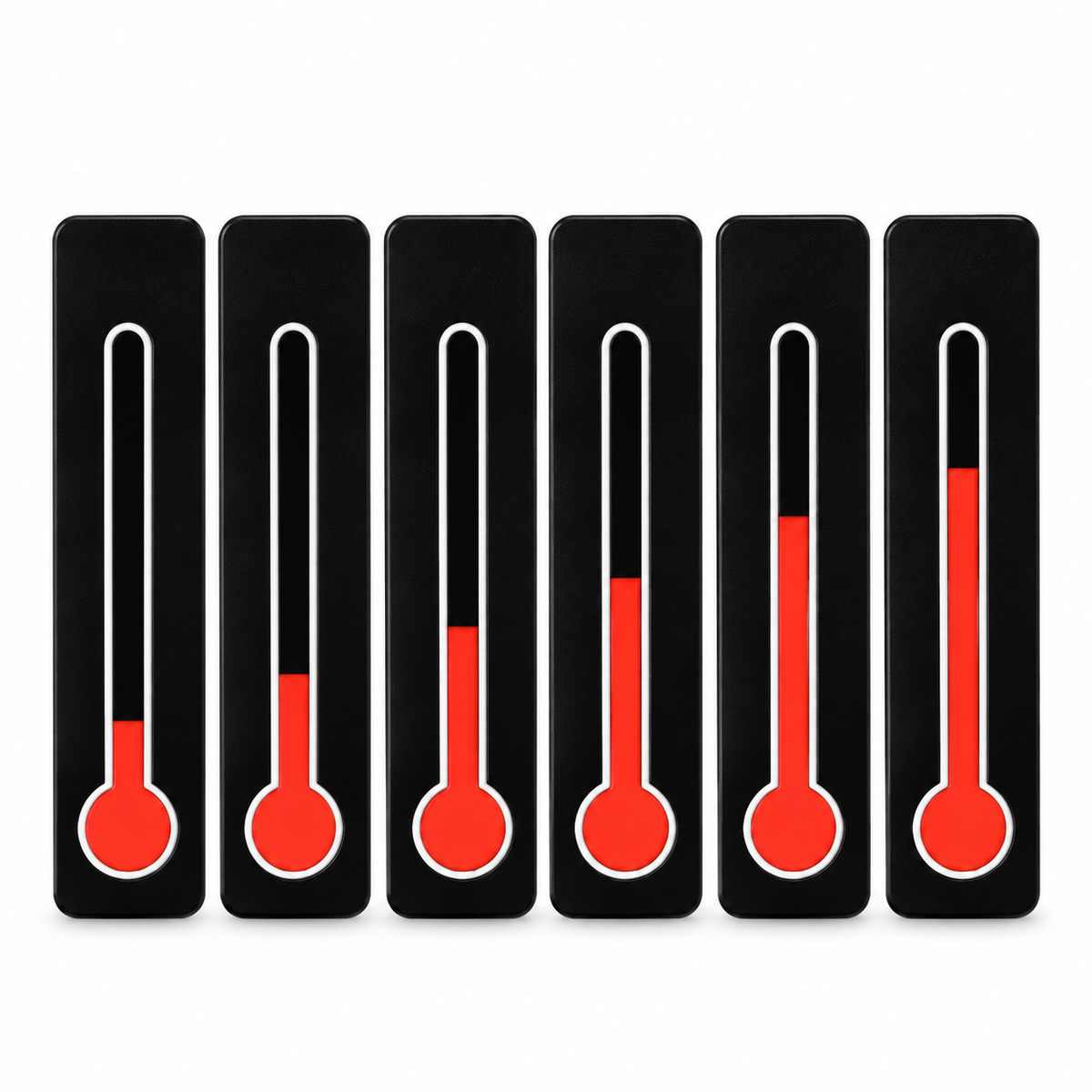 Ten Colour-Change Temperature Strips