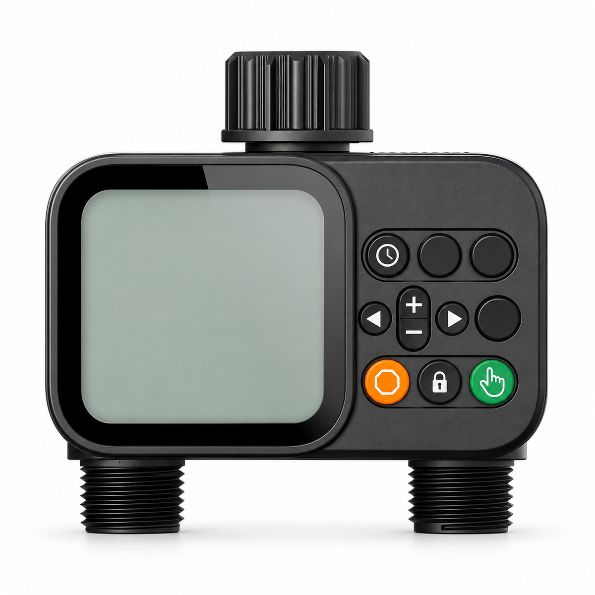 Smart 2-Outlet Irrigation Timer with Backlit LCD Display Rain Sensor for Outdoor Garden Automatic Irrigation Watering System